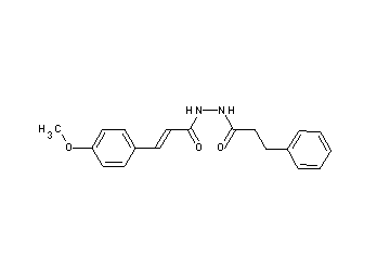 3-(4-methoxyphenyl)-N'-(3-phenylpropanoyl)acrylohydrazide