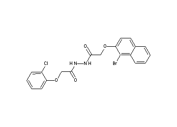 2-[(1-bromo-2-naphthyl)oxy]-N'-[(2-chlorophenoxy)acetyl]acetohydrazide
