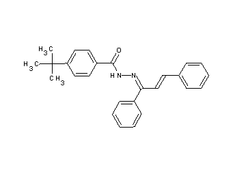 4-tert-butyl-N'-(1,3-diphenyl-2-propen-1-ylidene)benzohydrazide