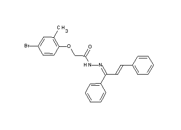 2-(4-bromo-2-methylphenoxy)-N'-(1,3-diphenyl-2-propen-1-ylidene)acetohydrazide