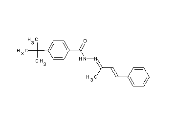 4-tert-butyl-N'-(1-methyl-3-phenyl-2-propen-1-ylidene)benzohydrazide