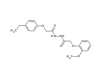 2-(4-ethylphenoxy)-N'-[(2-methoxyphenoxy)acetyl]acetohydrazide