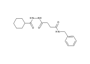 N-benzyl-4-[2-(cyclohexylcarbonyl)hydrazino]-4-oxobutanamide
