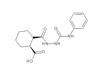 2-{[2-(anilinocarbonyl)hydrazino]carbonyl}cyclohexanecarboxylic acid - Click Image to Close
