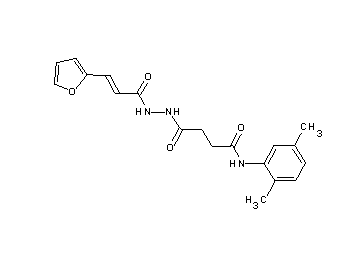 N-(2,5-dimethylphenyl)-4-{2-[3-(2-furyl)acryloyl]hydrazino}-4-oxobutanamide
