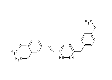 3-(3,4-dimethoxyphenyl)-N'-[(4-methoxyphenyl)acetyl]acrylohydrazide