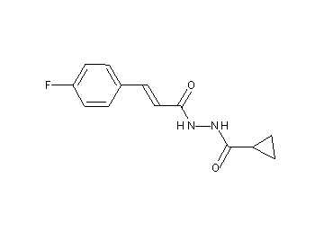 N'-[3-(4-fluorophenyl)acryloyl]cyclopropanecarbohydrazide