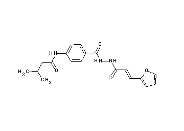 N-[4-({2-[3-(2-furyl)acryloyl]hydrazino}carbonyl)phenyl]-3-methylbutanamide