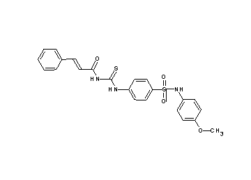 N-{[(4-{[(4-methoxyphenyl)amino]sulfonyl}phenyl)amino]carbonothioyl}-3-phenylacrylamide