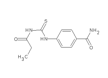 4-{[(propionylamino)carbonothioyl]amino}benzamide