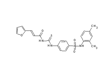 N-{[(4-{[(2,4-dimethylphenyl)amino]sulfonyl}phenyl)amino]carbonothioyl}-3-(2-furyl)acrylamide - Click Image to Close