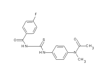 N-[({4-[acetyl(methyl)amino]phenyl}amino)carbonothioyl]-4-fluorobenzamide