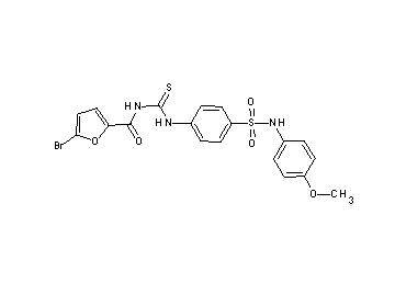 5-bromo-N-{[(4-{[(4-methoxyphenyl)amino]sulfonyl}phenyl)amino]carbonothioyl}-2-furamide