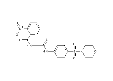 N-({[4-(4-morpholinylsulfonyl)phenyl]amino}carbonothioyl)-2-nitrobenzamide