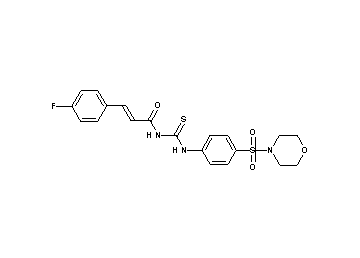 3-(4-fluorophenyl)-N-({[4-(4-morpholinylsulfonyl)phenyl]amino}carbonothioyl)acrylamide