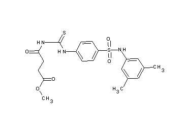 methyl 4-({[(4-{[(3,5-dimethylphenyl)amino]sulfonyl}phenyl)amino]carbonothioyl}amino)-4-oxobutanoate