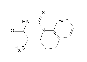 N-(3,4-dihydro-1(2H)-quinolinylcarbonothioyl)propanamide