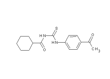 N-{[(4-acetylphenyl)amino]carbonothioyl}cyclohexanecarboxamide