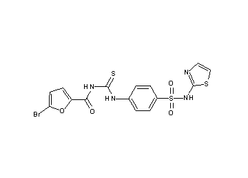5-bromo-N-[({4-[(1,3-thiazol-2-ylamino)sulfonyl]phenyl}amino)carbonothioyl]-2-furamide