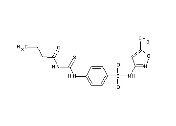 N-{[(4-{[(5-methyl-3-isoxazolyl)amino]sulfonyl}phenyl)amino]carbonothioyl}butanamide