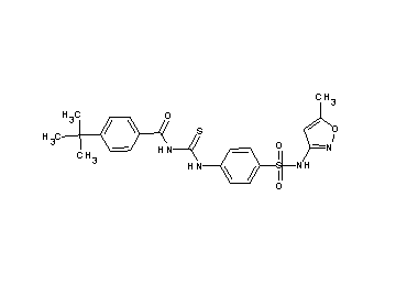4-tert-butyl-N-{[(4-{[(5-methyl-3-isoxazolyl)amino]sulfonyl}phenyl)amino]carbonothioyl}benzamide