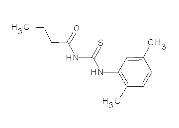 N-{[(2,5-dimethylphenyl)amino]carbonothioyl}butanamide