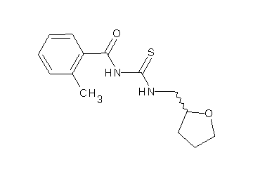 2-methyl-N-{[(tetrahydro-2-furanylmethyl)amino]carbonothioyl}benzamide