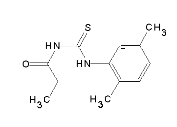 N-{[(2,5-dimethylphenyl)amino]carbonothioyl}propanamide