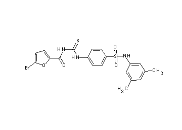 5-bromo-N-{[(4-{[(3,5-dimethylphenyl)amino]sulfonyl}phenyl)amino]carbonothioyl}-2-furamide