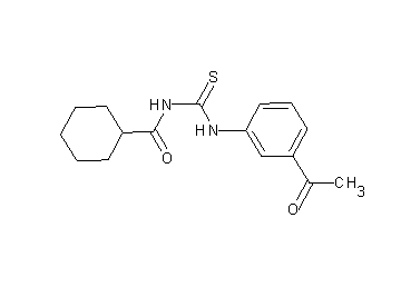N-{[(3-acetylphenyl)amino]carbonothioyl}cyclohexanecarboxamide