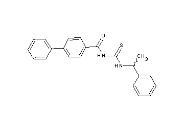 N-{[(1-phenylethyl)amino]carbonothioyl}-4-biphenylcarboxamide