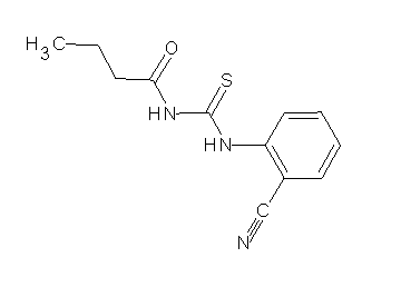 N-{[(2-cyanophenyl)amino]carbonothioyl}butanamide