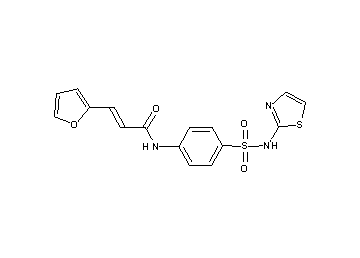3-(2-furyl)-N-{4-[(1,3-thiazol-2-ylamino)sulfonyl]phenyl}acrylamide