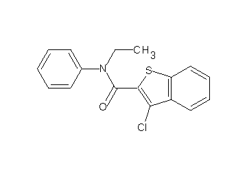 3-chloro-N-ethyl-N-phenyl-1-benzothiophene-2-carboxamide