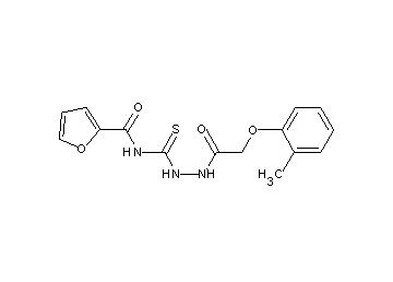 N-({2-[(2-methylphenoxy)acetyl]hydrazino}carbonothioyl)-2-furamide