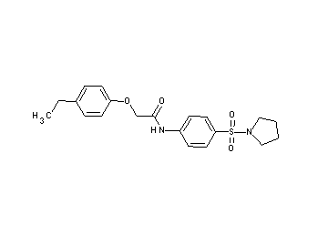 2-(4-ethylphenoxy)-N-[4-(1-pyrrolidinylsulfonyl)phenyl]acetamide