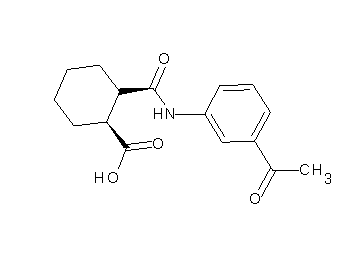 2-{[(3-acetylphenyl)amino]carbonyl}cyclohexanecarboxylic acid - Click Image to Close