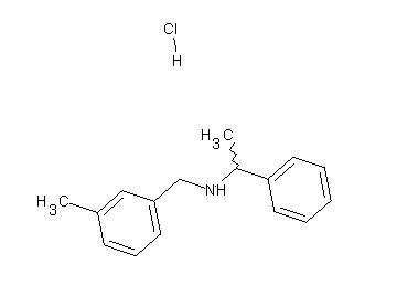 N-(3-methylbenzyl)-1-phenylethanamine hydrochloride