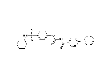 N-[({4-[(cyclohexylamino)sulfonyl]phenyl}amino)carbonothioyl]-4-biphenylcarboxamide