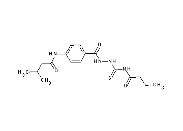 N-[4-({2-[(butyrylamino)carbonothioyl]hydrazino}carbonyl)phenyl]-3-methylbutanamide