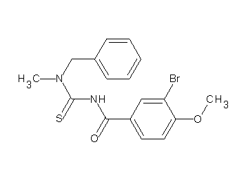 N-{[benzyl(methyl)amino]carbonothioyl}-3-bromo-4-methoxybenzamide