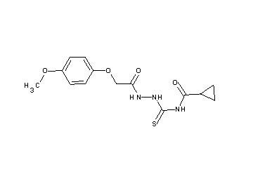 N-({2-[(4-methoxyphenoxy)acetyl]hydrazino}carbonothioyl)cyclopropanecarboxamide