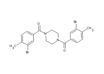 1,4-bis(3-bromo-4-methylbenzoyl)piperazine