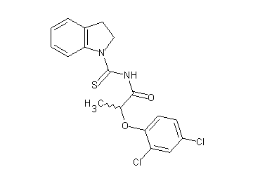 2-(2,4-dichlorophenoxy)-N-(2,3-dihydro-1H-indol-1-ylcarbonothioyl)propanamide
