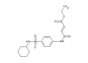 ethyl 4-({4-[(cyclohexylamino)sulfonyl]phenyl}amino)-4-oxo-2-butenoate