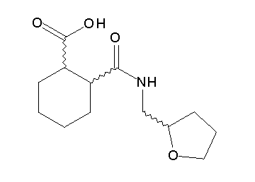 2-{[(tetrahydro-2-furanylmethyl)amino]carbonyl}cyclohexanecarboxylic acid