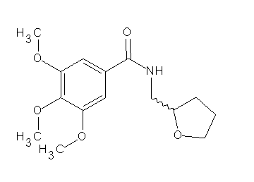 3,4,5-trimethoxy-N-(tetrahydro-2-furanylmethyl)benzamide