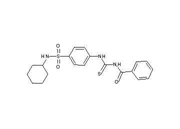 N-[({4-[(cyclohexylamino)sulfonyl]phenyl}amino)carbonothioyl]benzamide