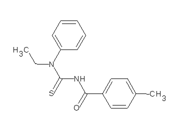 N-{[ethyl(phenyl)amino]carbonothioyl}-4-methylbenzamide