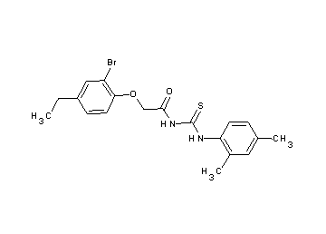 2-(2-bromo-4-ethylphenoxy)-N-{[(2,4-dimethylphenyl)amino]carbonothioyl}acetamide
